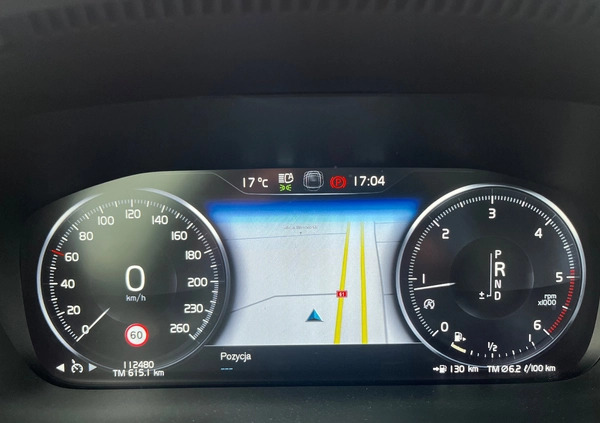 Volvo V60 cena 99900 przebieg: 112000, rok produkcji 2019 z Warszawa małe 529